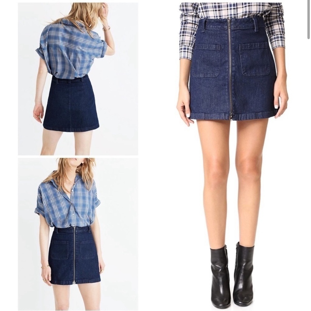 Madewell jean skirt